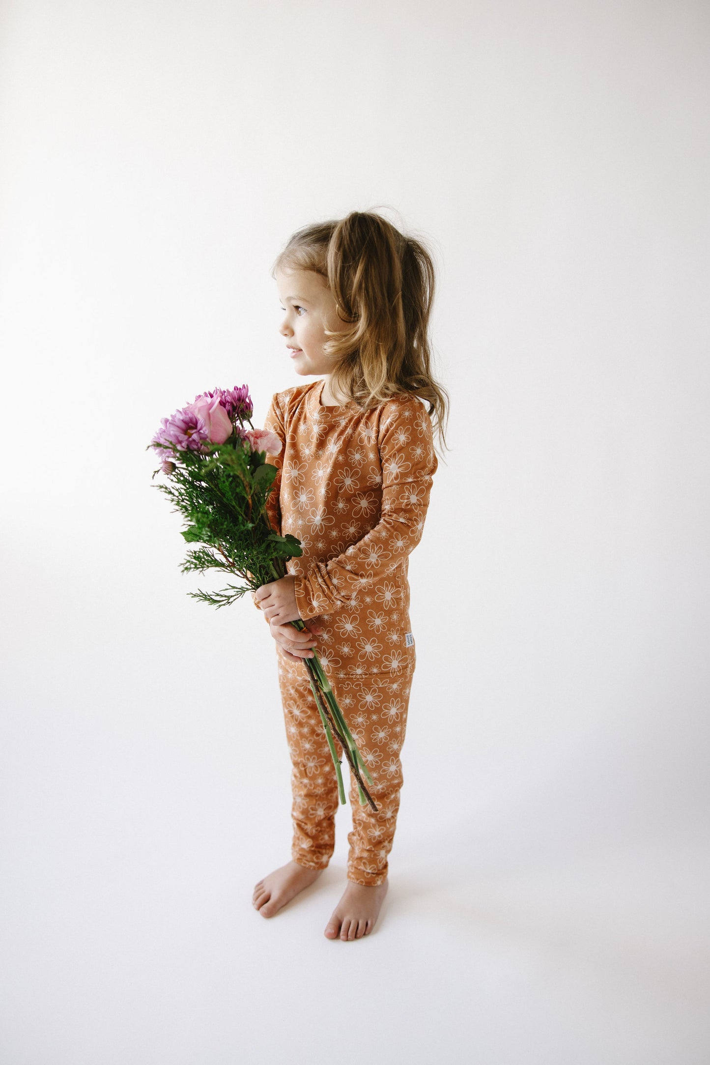 Terracotta Floral Two Piece Set - Behold Baby