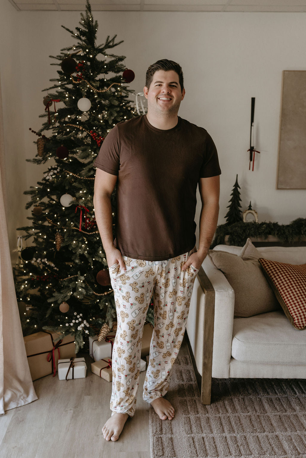 Men's Bamboo Santa's Cookies Pants - Behold Baby