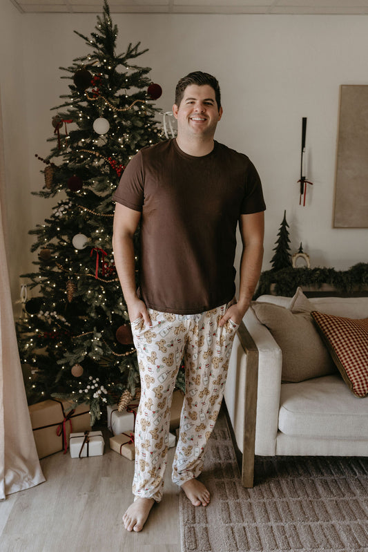 Men's Bamboo Santa's Cookies Pants - Behold Baby