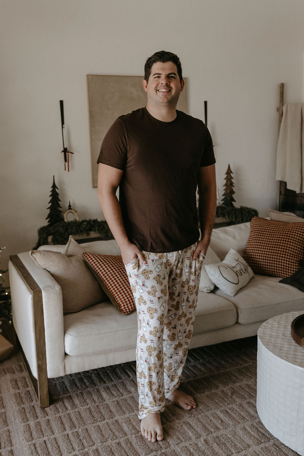 Men's Bamboo Santa's Cookies Pants - Behold Baby