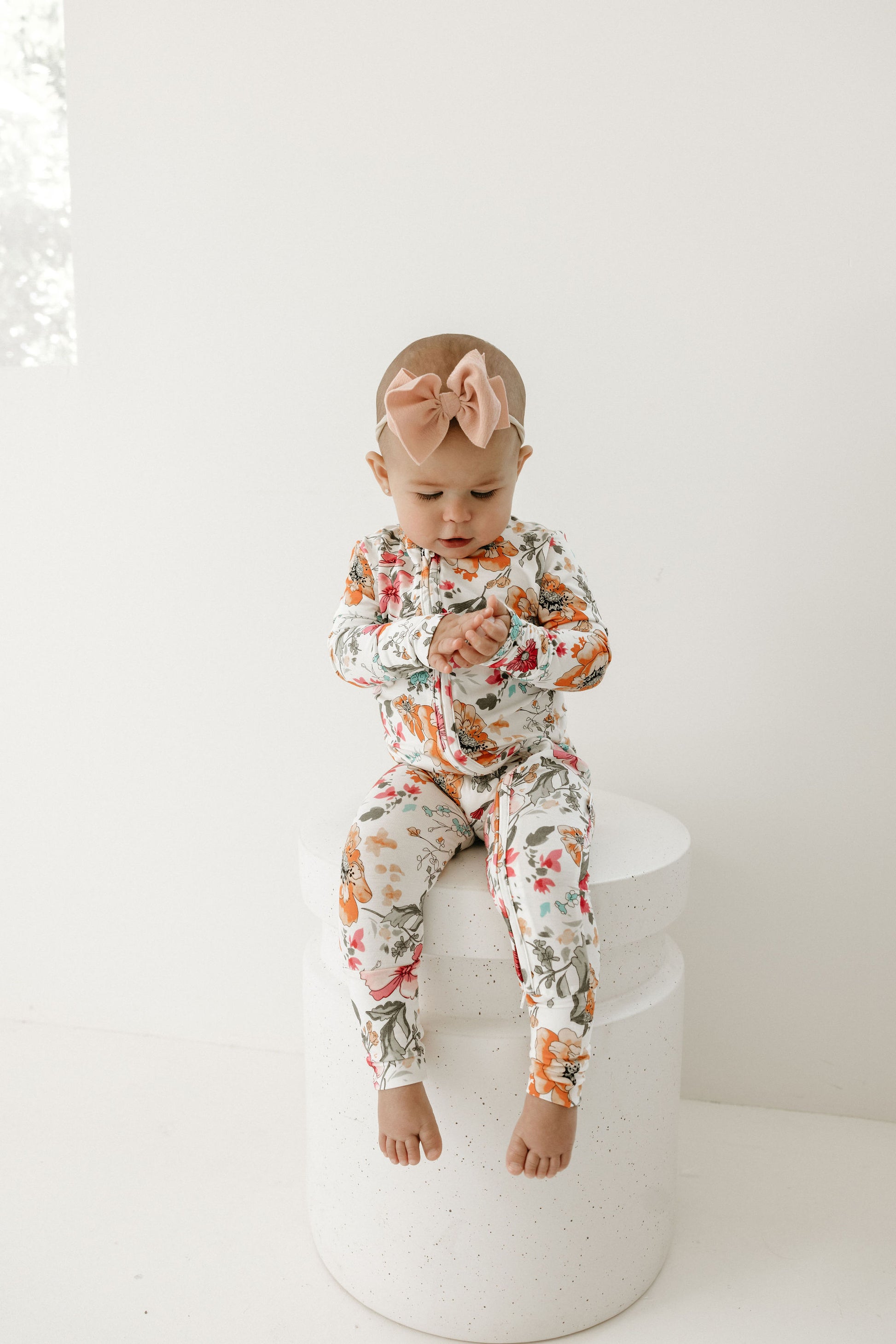 Watercolor Floral Romper - Behold Baby