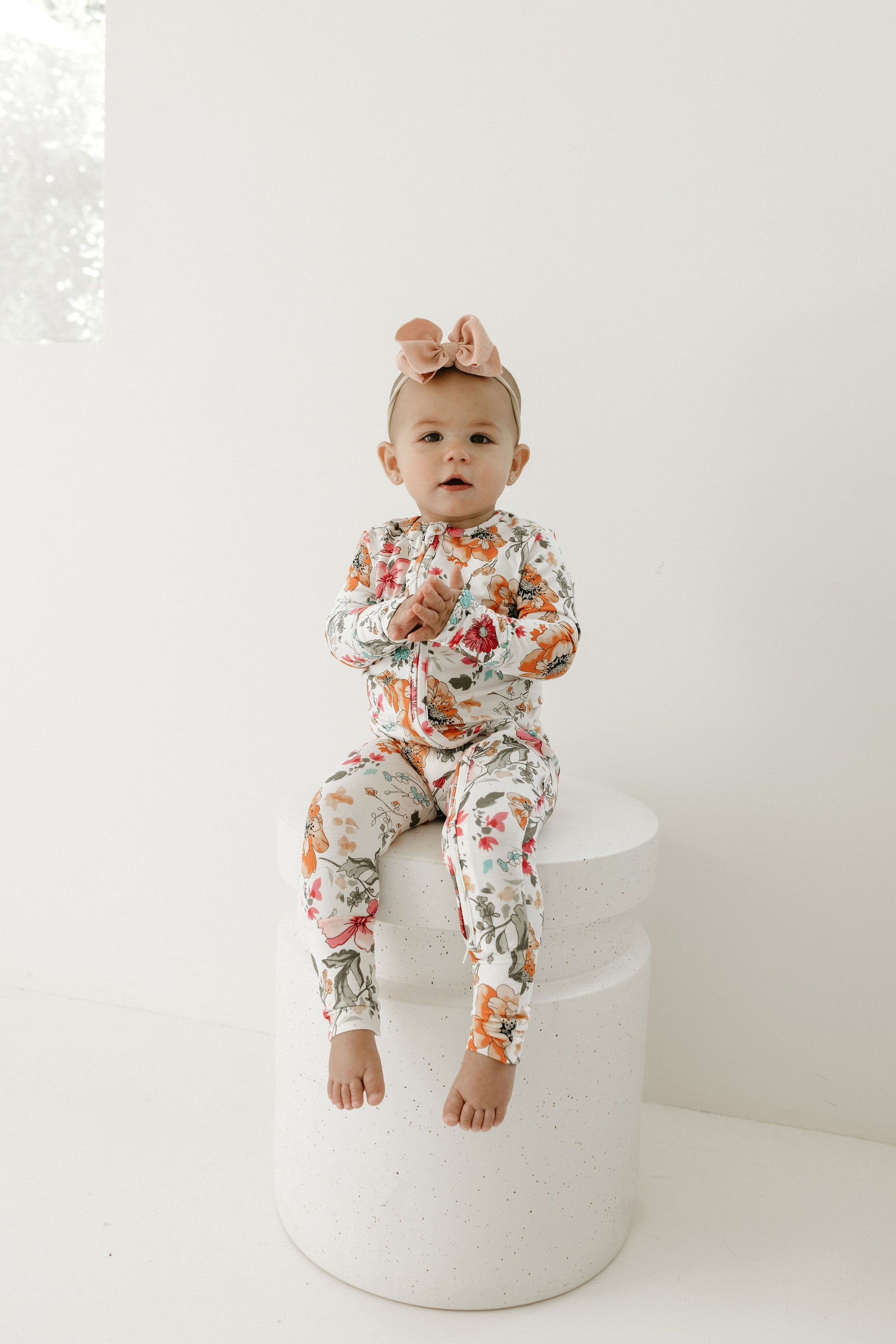 Watercolor Floral Romper - Behold Baby