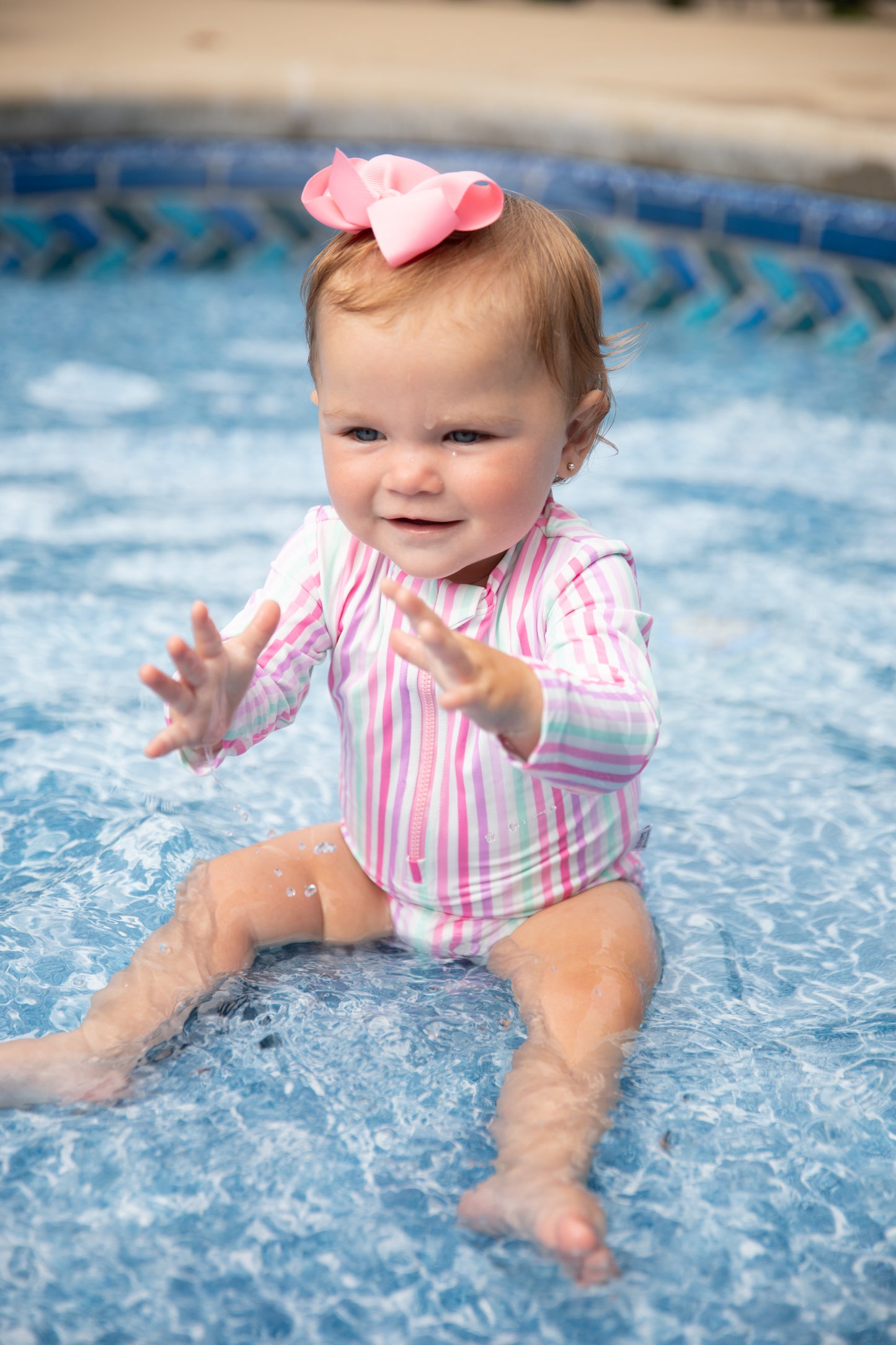 Summer Stripes Swim Suit - Behold Baby