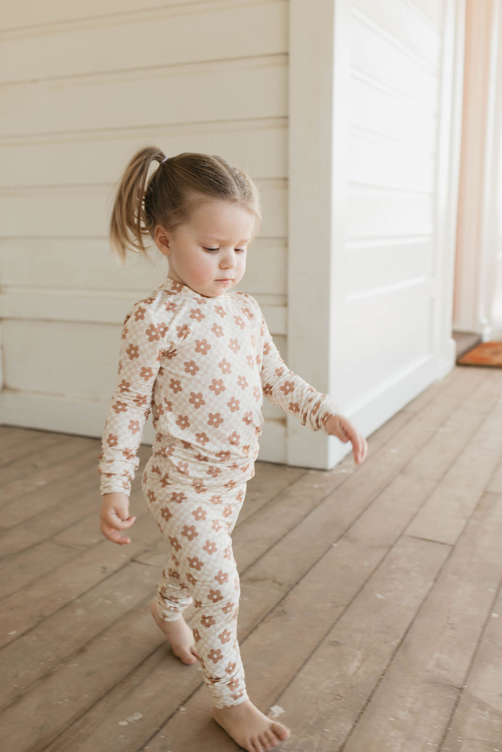 Wavy Daisy Checkerboard Sleepy Set