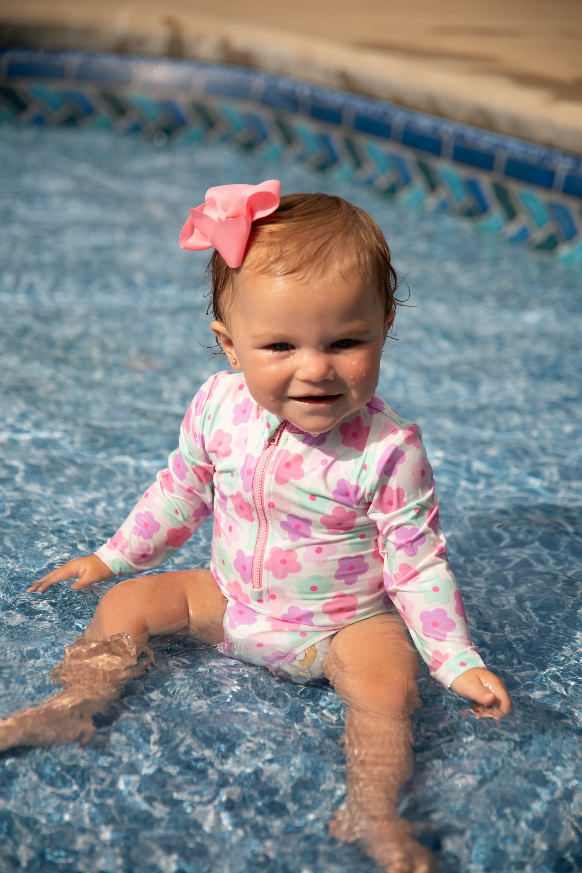 Summer Floral Swim Suit - Behold Baby