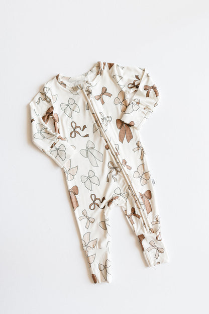 Fall Bows Romper - Behold Baby