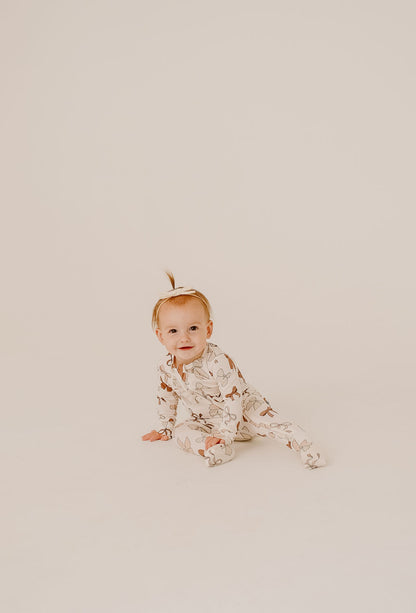 Fall Bows Romper - Behold Baby