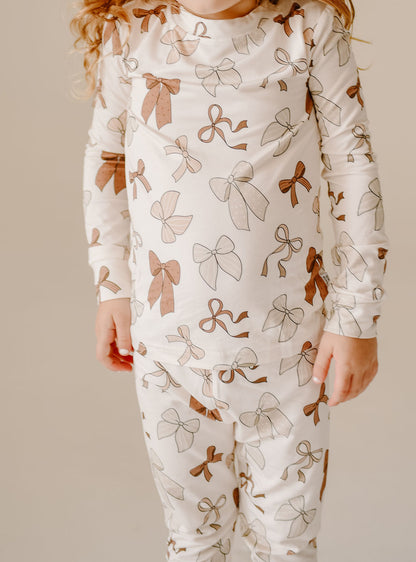 Fall Bows Toddler 2 Piece Set - Behold Baby