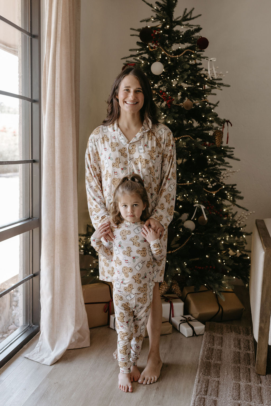 Women's Bamboo Santa's Cookies Sleeping Dress - Behold Baby
