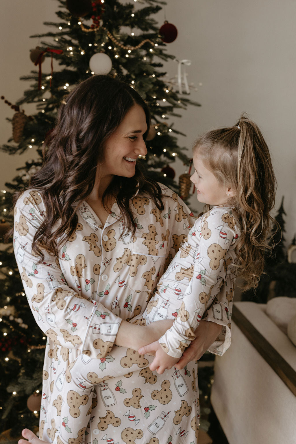 Women's Bamboo Santa's Cookies Sleeping Dress - Behold Baby