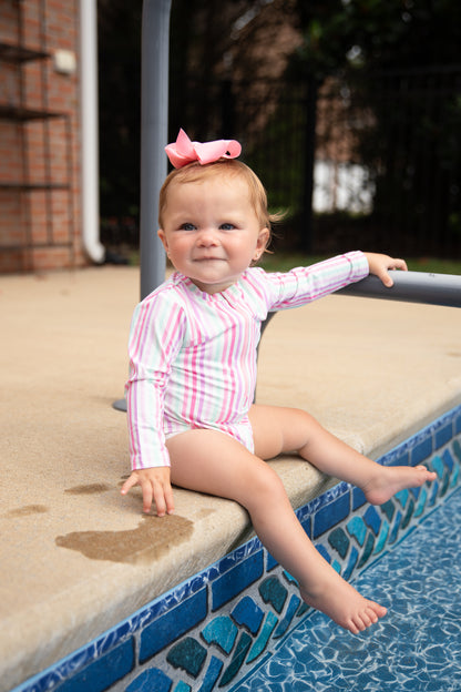 Summer Stripes Swim Suit - Behold Baby