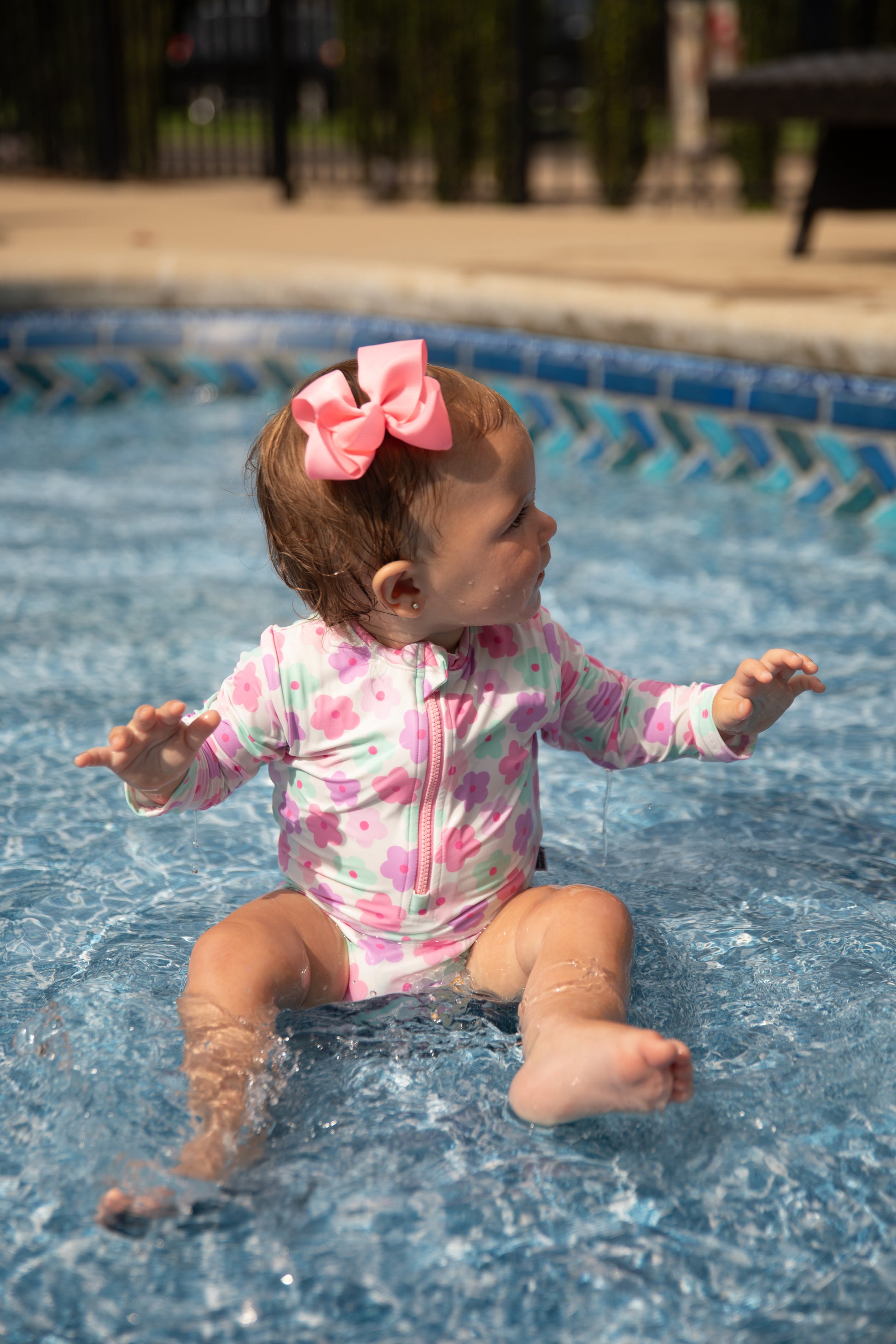 Summer Floral Swim Suit - Behold Baby