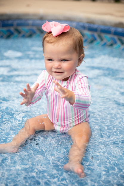 Summer Stripes Swim Suit - Behold Baby