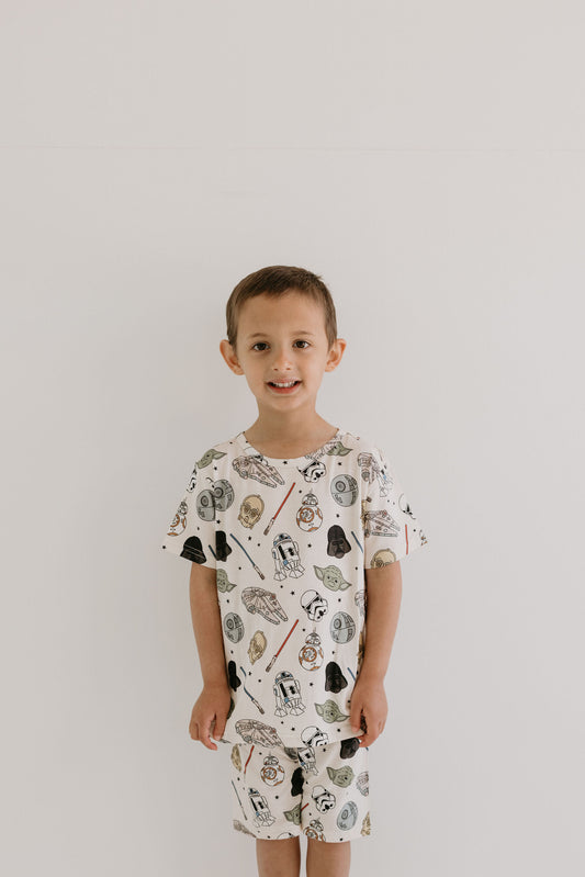 Into The Galaxy Shortie 2 Piece Lounge Set - Behold Baby