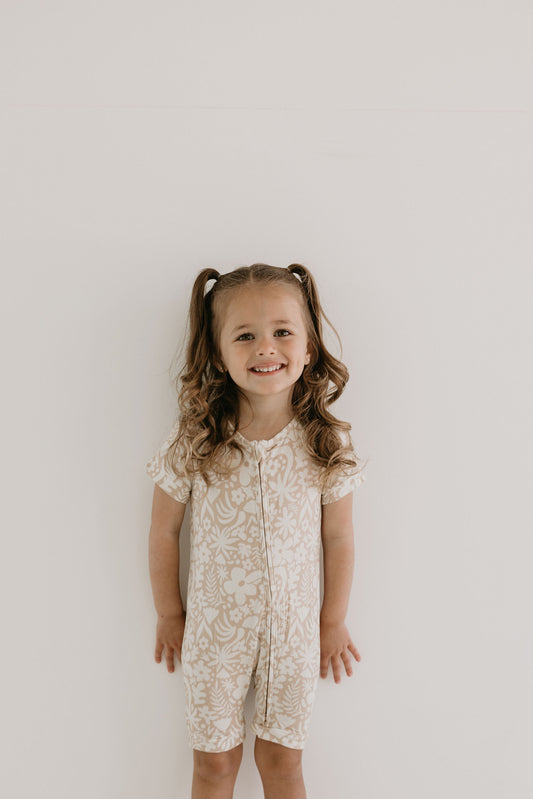 Palm Shortie Romper - Behold Baby