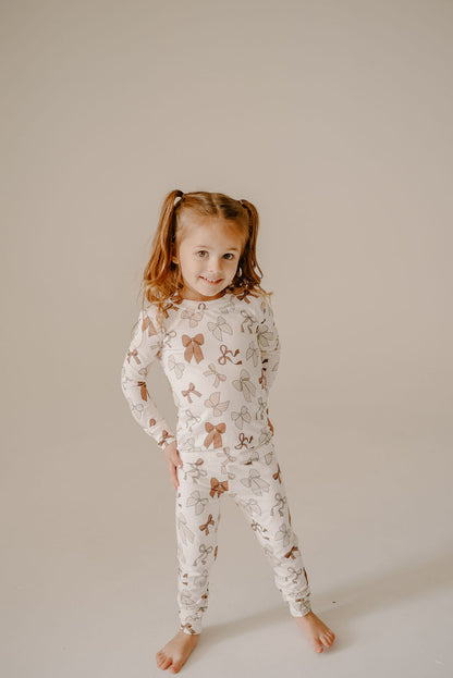 Fall Bows Toddler 2 Piece Set - Behold Baby