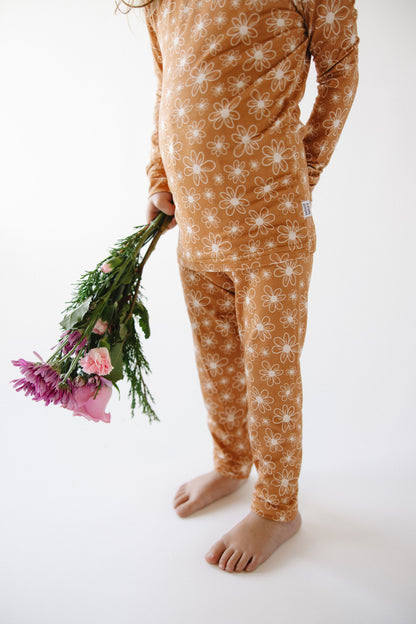 Terracotta Floral Two Piece Set - Behold Baby