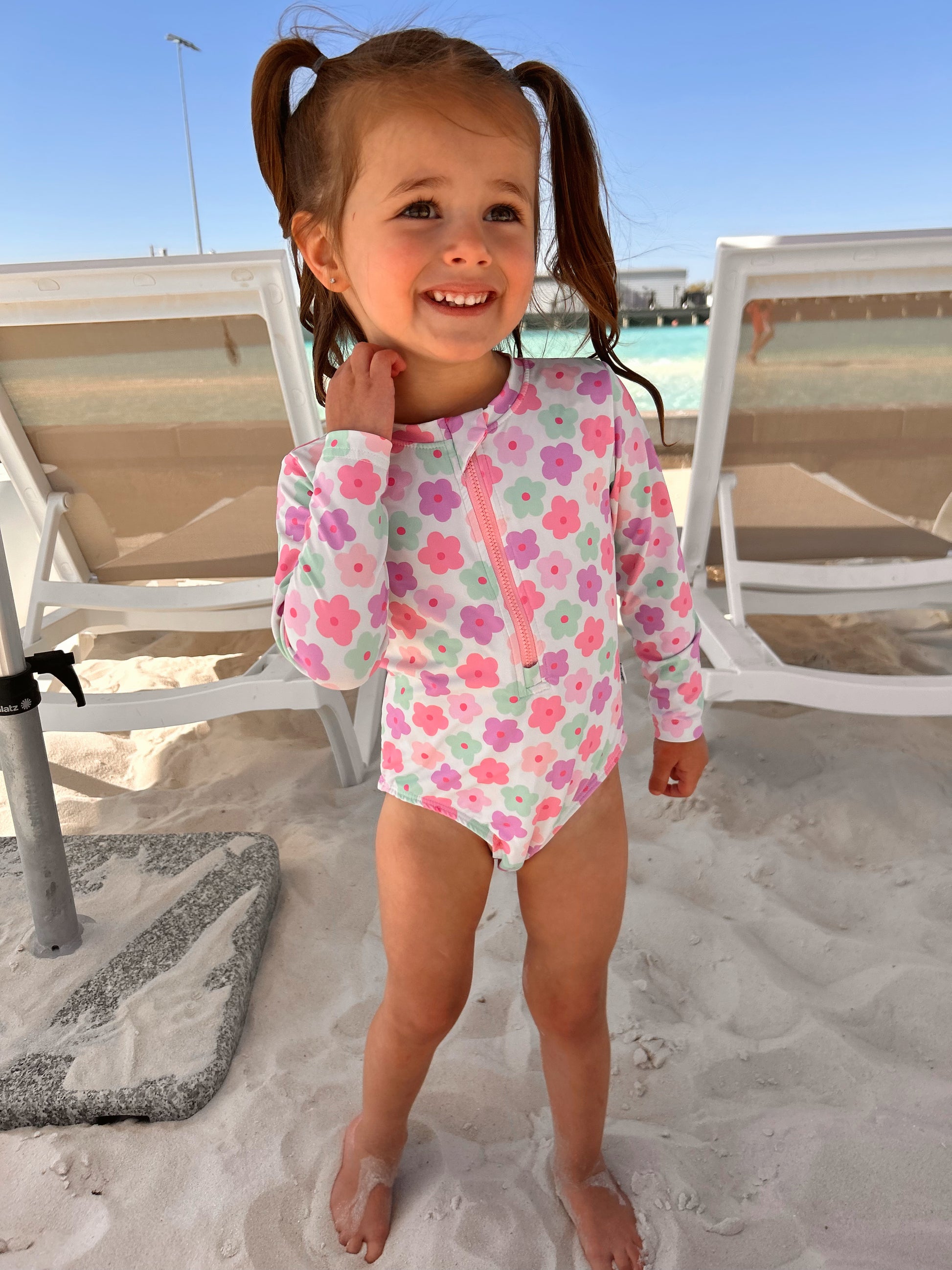 Summer Floral Swim Suit - Behold Baby